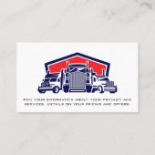 Fleet of Truck | Transport Visitekaartje (Achterkant)