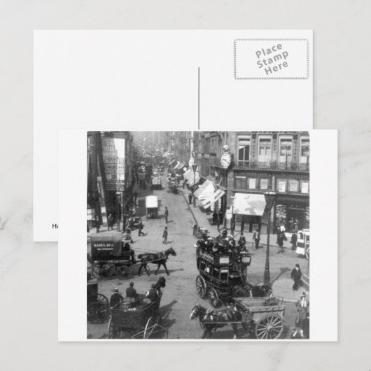 Fleet Street London England, 1901 Verenigd Koninkr Briefkaart (Voorkant / Achterkant)