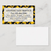Fleet Taxi Service met Taxicab Pattern Visitekaartje (Voorkant / Achterkant)
