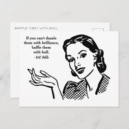 Fleet ze met Bull Briefkaart (Voorkant / Achterkant)