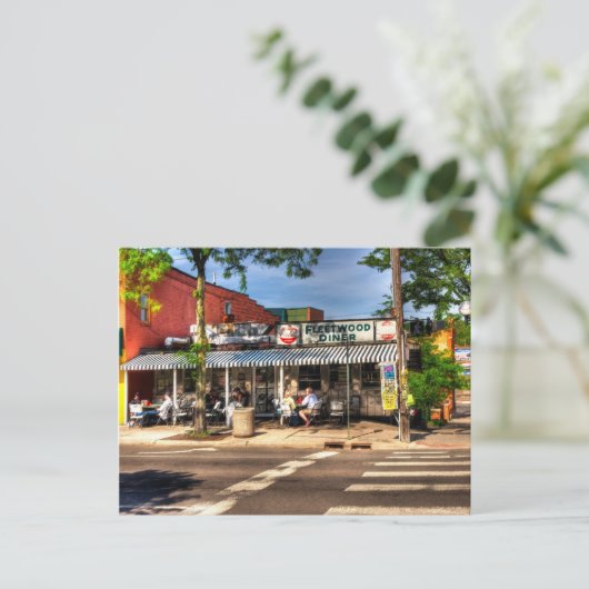 Fleetwood Diner - Ann Arbor, Michigan Briefkaart (Staand voorkant)