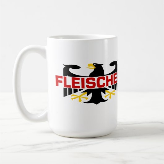 Fleischer Surname Koffiemok (Links)