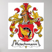 Fleischmann Family Crest Poster (Voorkant)