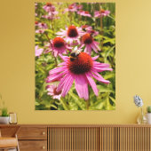 Fleissige Hummel Canvas Afdruk (Insitu (Woonkamer))