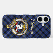 Fleming Clan Badge & Tartan Aangepast Case-Mate iPhone Case (Achterkant (horizontaal))