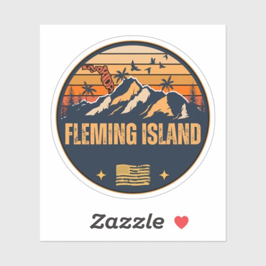 Fleming Island, Florida Sticker (Vel)