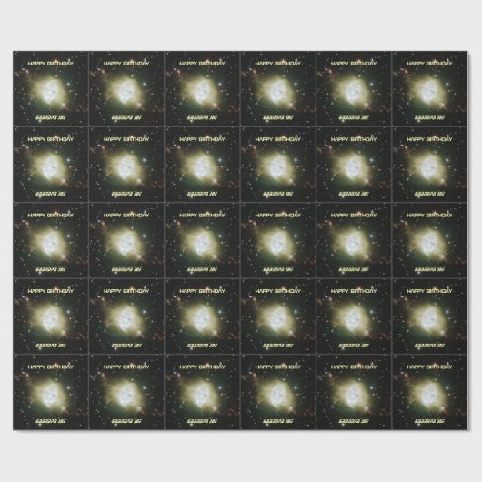 Fleming nebula, aangepaste naam en tekstastronomie cadeaupapier (Vlak)