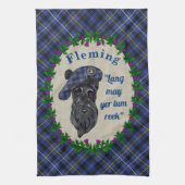 Fleming Scottie Hond Keuken Handdoek (Verticaal)