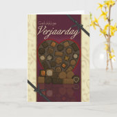 Flemish Birthday Card - Gelukkige verjaardag Kaart (Gele Bloem)