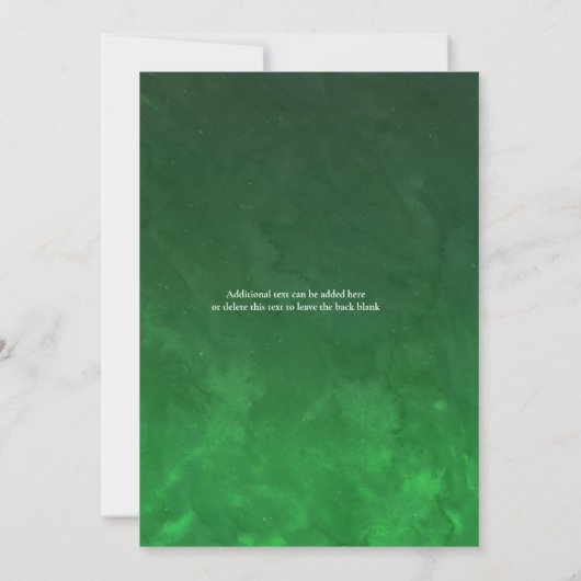 Flentevende feestdag kaart (Achterkant)