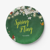 Flentevende feestdag papieren bordje (Voorkant)