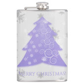 Flenzen voor kerstbomen met lavendel heupfles (Voorkant)