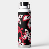 FLES ALOHA HAWAII (BLACK/RED) WATER (Achterkant)