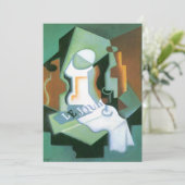 Fles and Fruit Dish door Juan Gris,  Cubisme (Staand voorkant)