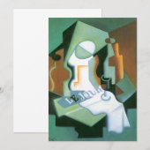 Fles and Fruit Dish door Juan Gris,  Cubisme (Voorkant / Achterkant)