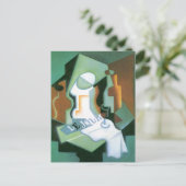 Fles and Fruit Dish door Juan Gris,  Cubisme Briefkaart (Staand voorkant)