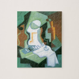 Fles and Fruit Dish door Juan Gris,  Cubisme Legpuzzel
