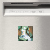 Fles and Fruit Dish door Juan Gris,  Cubisme Magneet (Insitu (Vaatwasser))