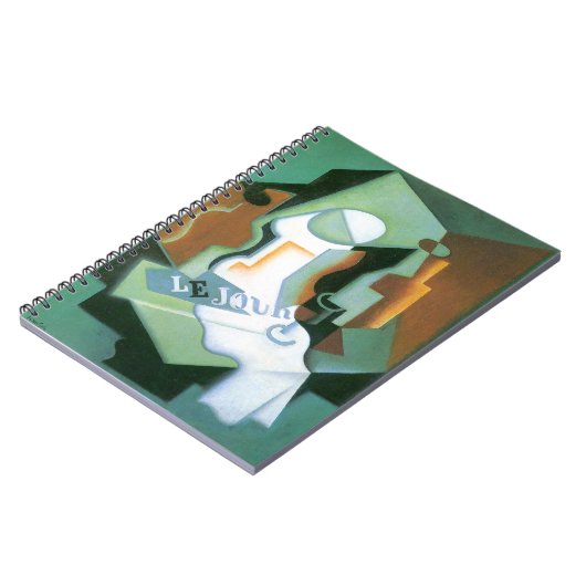 Fles and Fruit Dish door Juan Gris,  Cubisme Notitieboek (Linkerzijde)