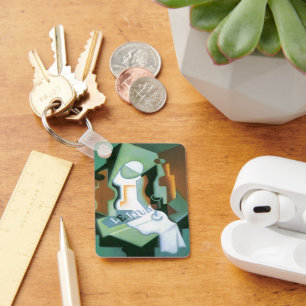 Fles and Fruit Dish door Juan Gris, Cubisme Sleutelhanger