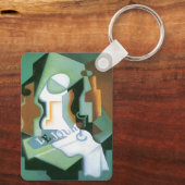 Fles and Fruit Dish door Juan Gris,  Cubisme Sleutelhanger (Achterkant)