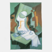 Fles and Fruit Dish door Juan Gris, Cubisme Theedoek (Verticaal)