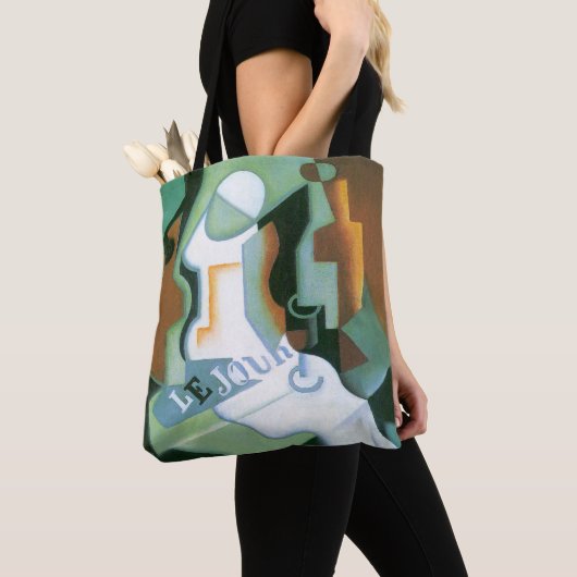 Fles and Fruit Dish door Juan Gris,  Cubisme Tote Bag (Dichtbij)