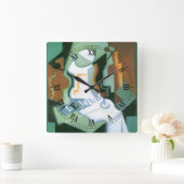 Fles and Fruit Dish door Juan Gris, Cubisme Vierkante Klok (Huis)