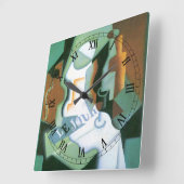 Fles and Fruit Dish door Juan Gris, Cubisme Vierkante Klok (Hoek)