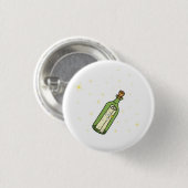 Fles-bericht thema ronde button 3,2 cm (Voorkant /achterkant)