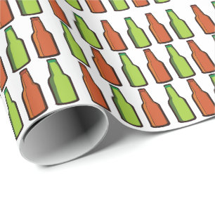 Fles Bier Drinken Feestje Cadeaupapier