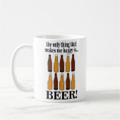 Fles bier Grappig bier Koffiemok (Links)