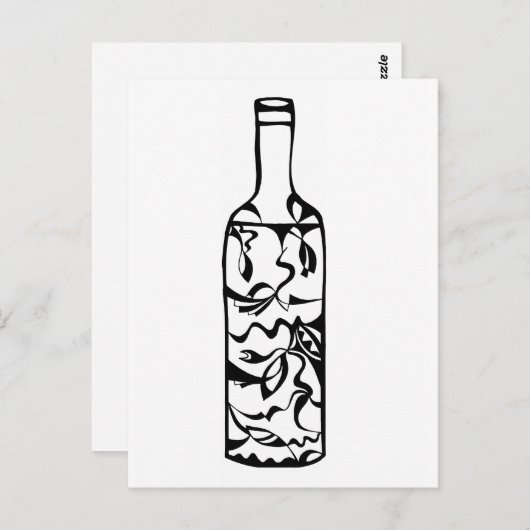 Fles Briefkaart (Voorkant / Achterkant)