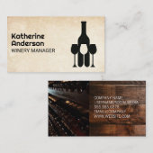 Fles Bril Logo | Wijncollectie Visitekaartje (Voorkant / Achterkant)