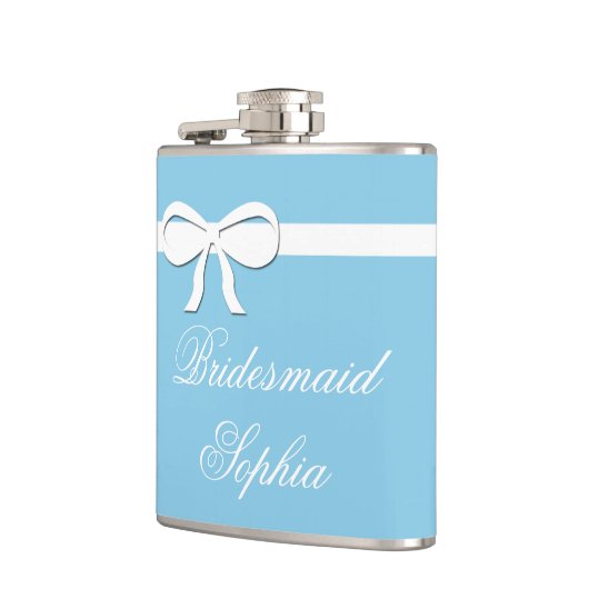 Fles bruidsmeisje cadeau aqua Trouwdag Persoonlijk Heupfles (Links)