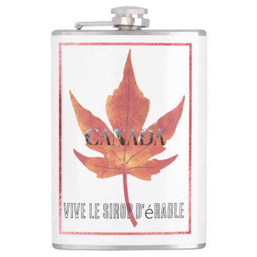 Fles Canada/Canada Maple Leaf Fles Heupfles (Voorkant)