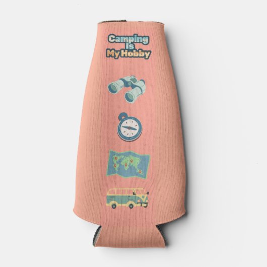 Fles Cooler Camping is mijn hobby (Voorkant)