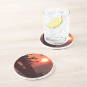 fles coster zandsteen onderzetter (Zijkant)