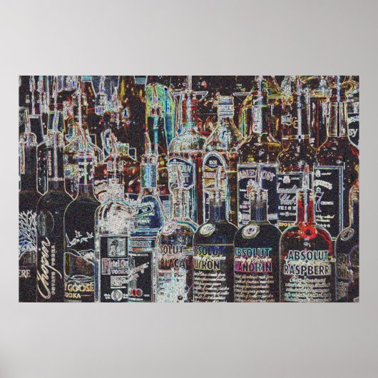 Fles drank poster (Voorkant)