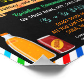 Fles en Can Fundraising Drive school sjabloon Poster (Hoek)