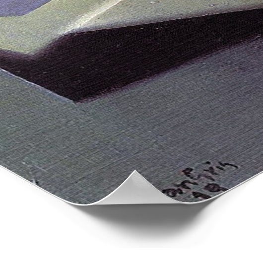 Fles en Fruit Dish van Juan Gris Poster (Hoek)