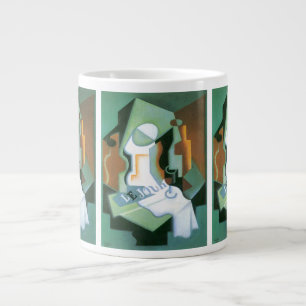 Fles en fruitschaal van Juan Gris, Vintage Cubisme Grote Koffiekop