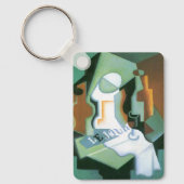 Fles en fruitschaal van Juan Gris, Vintage Cubisme Sleutelhanger (Voorkant)