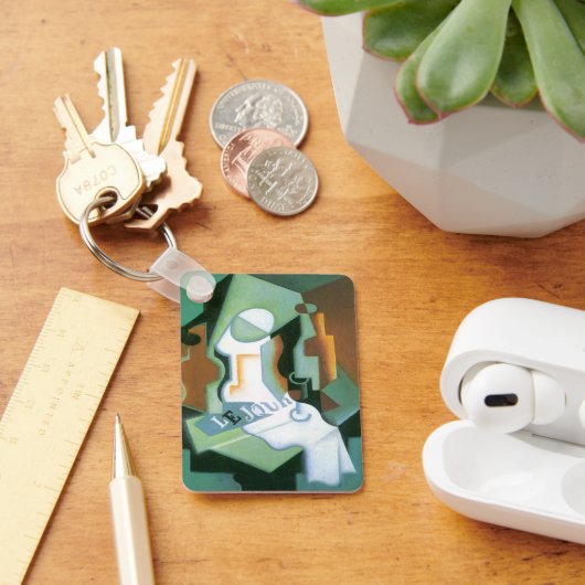 Fles en fruitschaal van Juan Gris, Vintage Cubisme Sleutelhanger (Bureau)