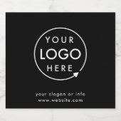 Fles Etiket Logo Uploaden | Merkenlabels op maat (Enkel label)