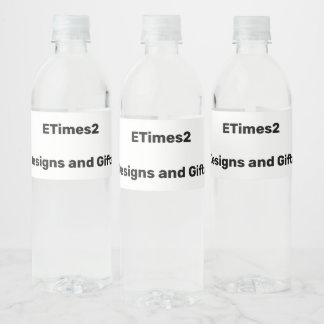 Fles/etiketten met brandend water waterfles etiket