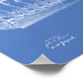 Fles Filling Machine 1903 Patent Art Blueprint Poster (Hoek)