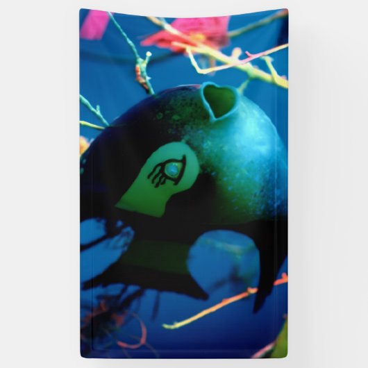 Fles Fish Gibney Het Museum Zazzle Banner (Verticaal)