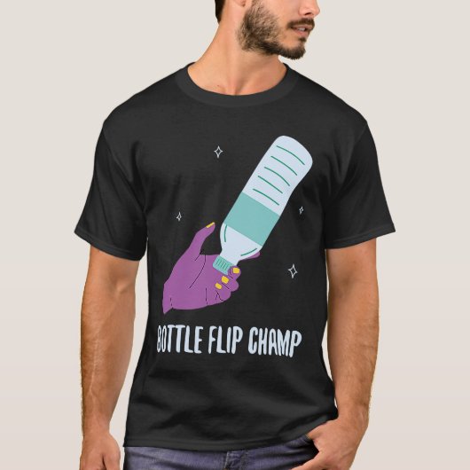 Fles Flip Champ I Water Bottle Turling Flippin T-shirt (Voorkant)