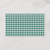 Fles Groene Houndstooth; Retro krijtbord Visitekaartje (Achterkant)